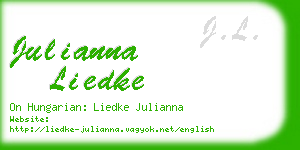 julianna liedke business card